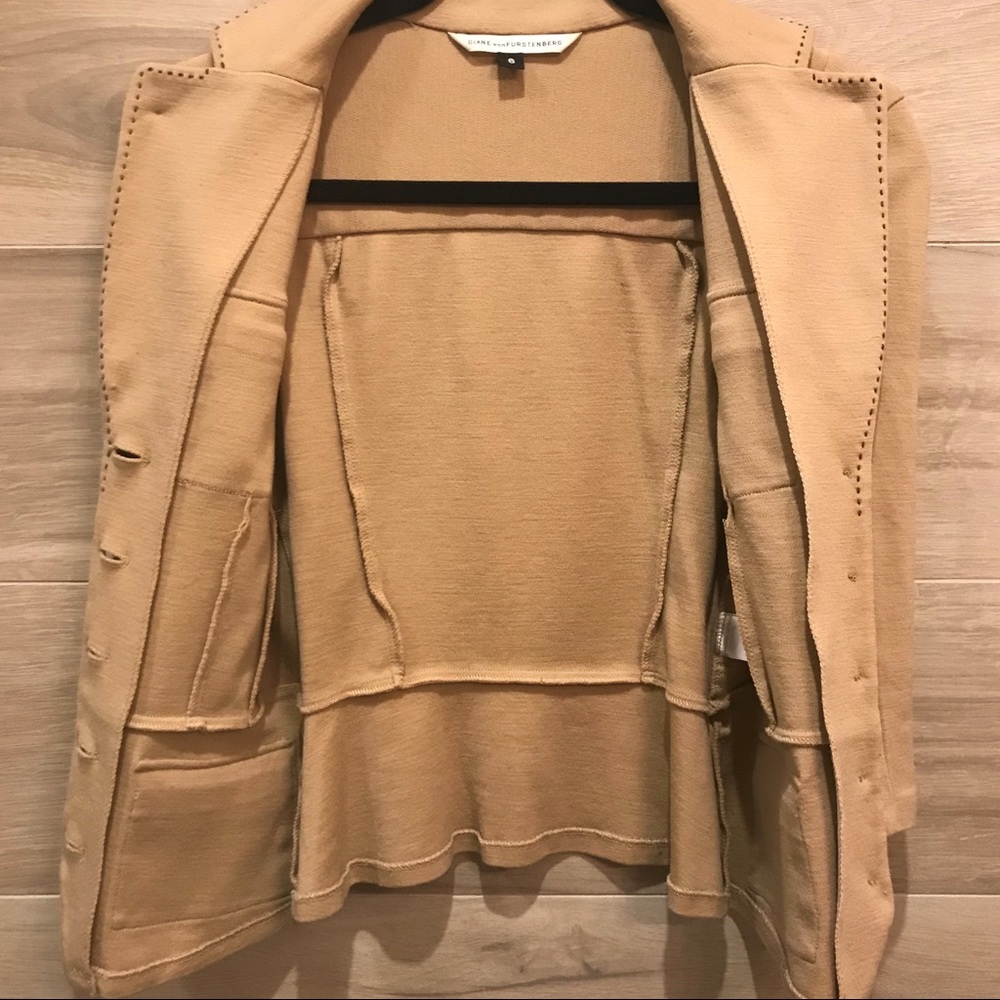 Vintage Diane Von Furstenberg Fitted Jacket Top - Picture 3 of 6